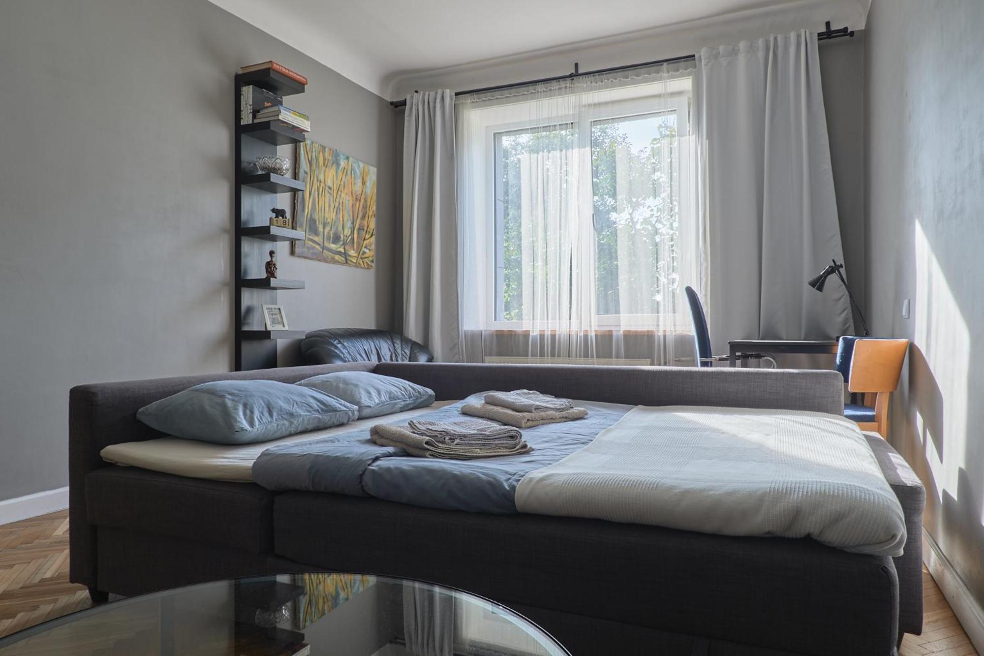 New Comfortable Nearby Promenade In 5 Minutes From Old Town Of Riga. Appartement *
